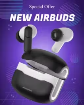 Airbud Pro with True Wireless Bluetooth Earphones with 3 Hours of Playtime & Compatible for all Smartphones (Multicolor)!11