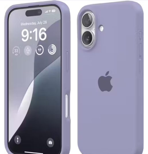 Silicon Back Cover iphone 16 Lavender