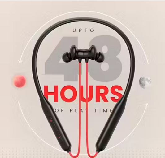 Z2 BLUETOOTH NECKBAND WITH 220 MAH BATTERY WITH 20 HOUR PLAY TIME