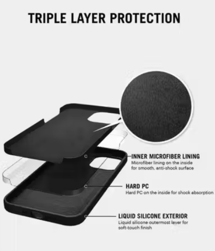 COMPITABLE FOR iPhone 14 Back Cover | Full Camera Protection | Raised Edges | Super Soft Silicone | Bumper Case