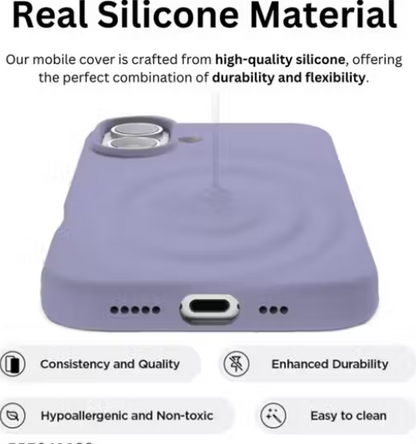 Silicon Back Cover iphone 16 Lavender