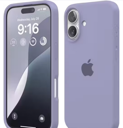 Silicon Back Cover iphone 16 Lavender