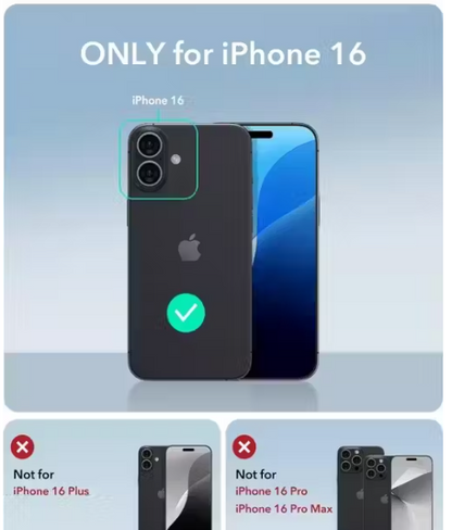 Cover For iPhone 16 | Black